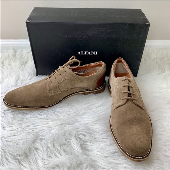 Alfani Other - 🔥ALFANI🔥KEVIN LIGHT TAN OXFORD SHOES SIZE 7 NEW IN BOX